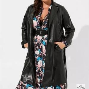Torrid Black Faux Leather Jacket